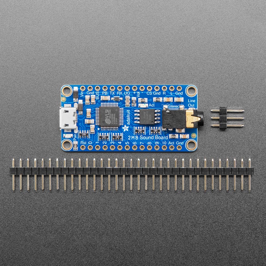 Adafruit Audio FX Sound Board - WAV/OGG Trigger with 2MB Flash by Adafruit - The Pi Hut