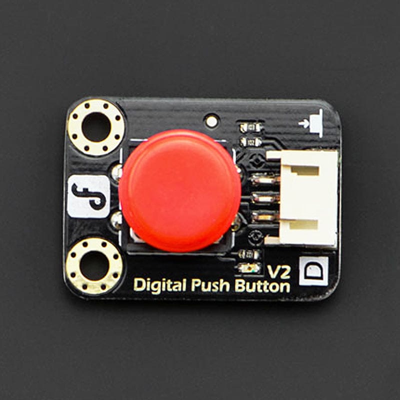 Gravity: Digital Push Button (Red) by DFRobot - The Pi Hut