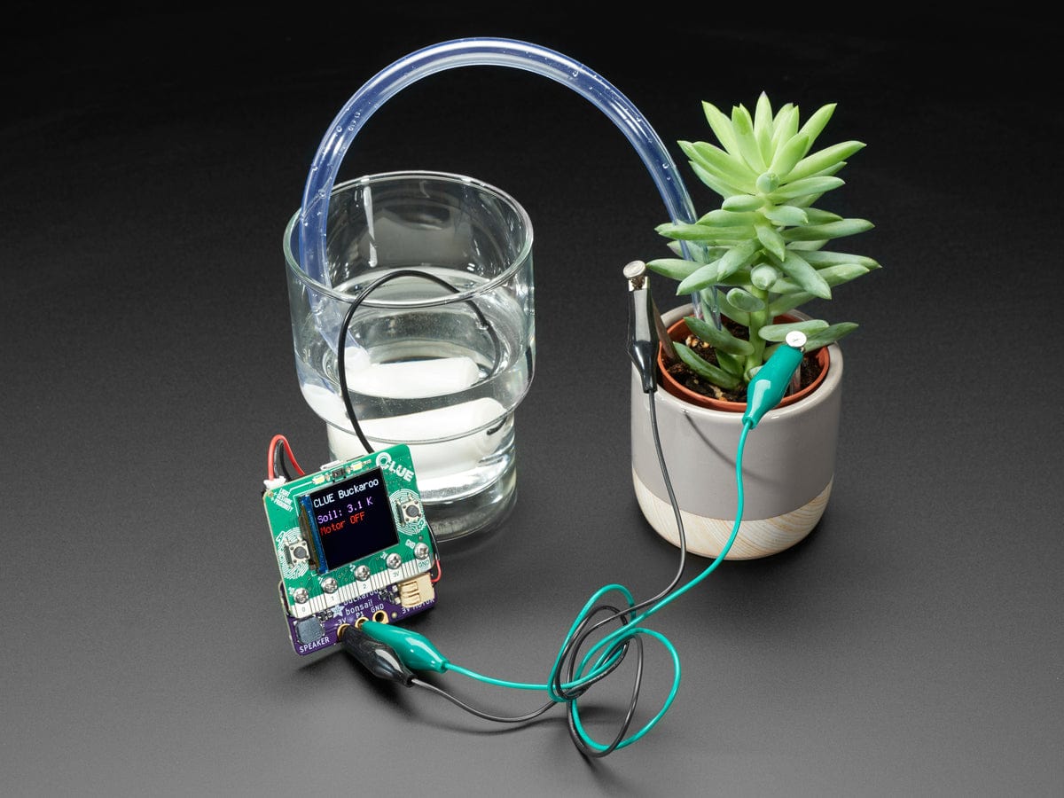 Adafruit Bonsai Buckaroo - micro:bit & CLUE Plant Care Helper by Adafruit - The Pi Hut