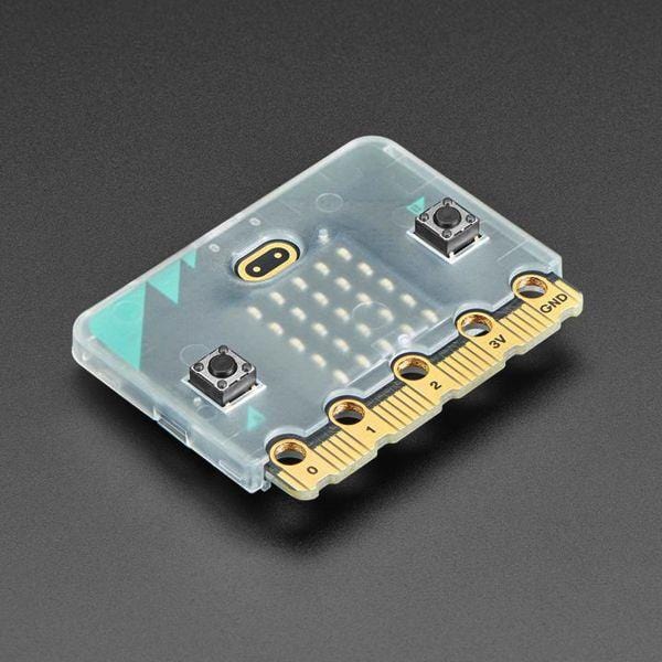Clear Frosted Case for micro:bit V2 by Elecfreaks - The Pi Hut