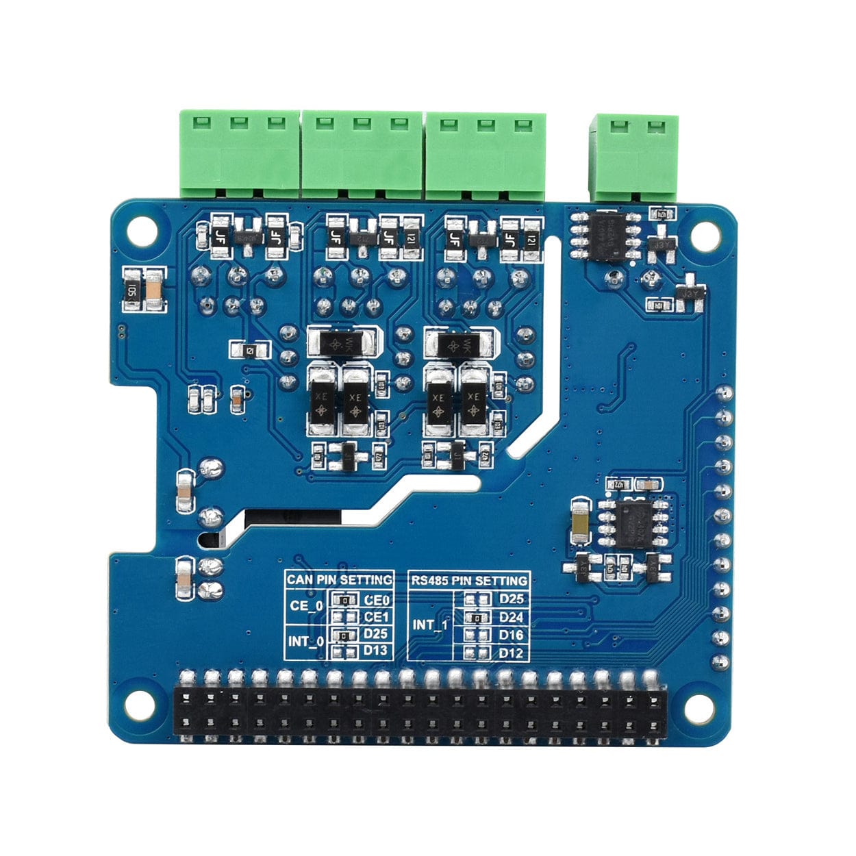 Isolated RS485 CAN HAT (B) For Raspberry Pi by Waveshare - The Pi Hut