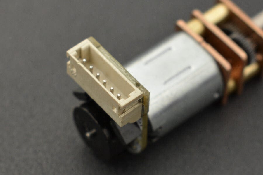 Micro Metal Geared Motor with Encoder - 6V 105RPM 150:1 by The Pi Hut - The Pi Hut